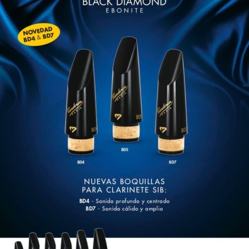 Boquilla Vandoren Black Diamond BD7 Clarinete Sib